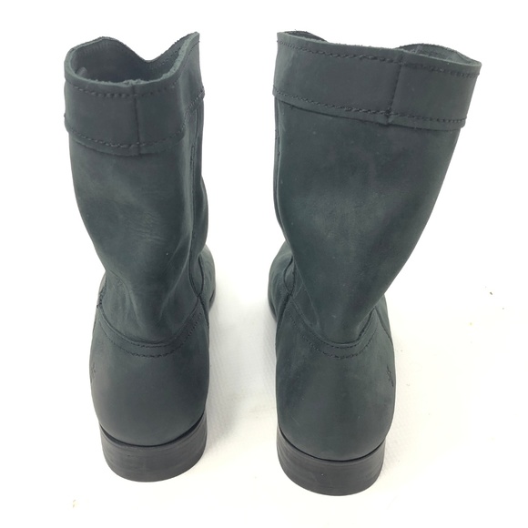 FRYE Women's Roper Boots Suede Gray Black 8 B NEW - Picture 5 of 8